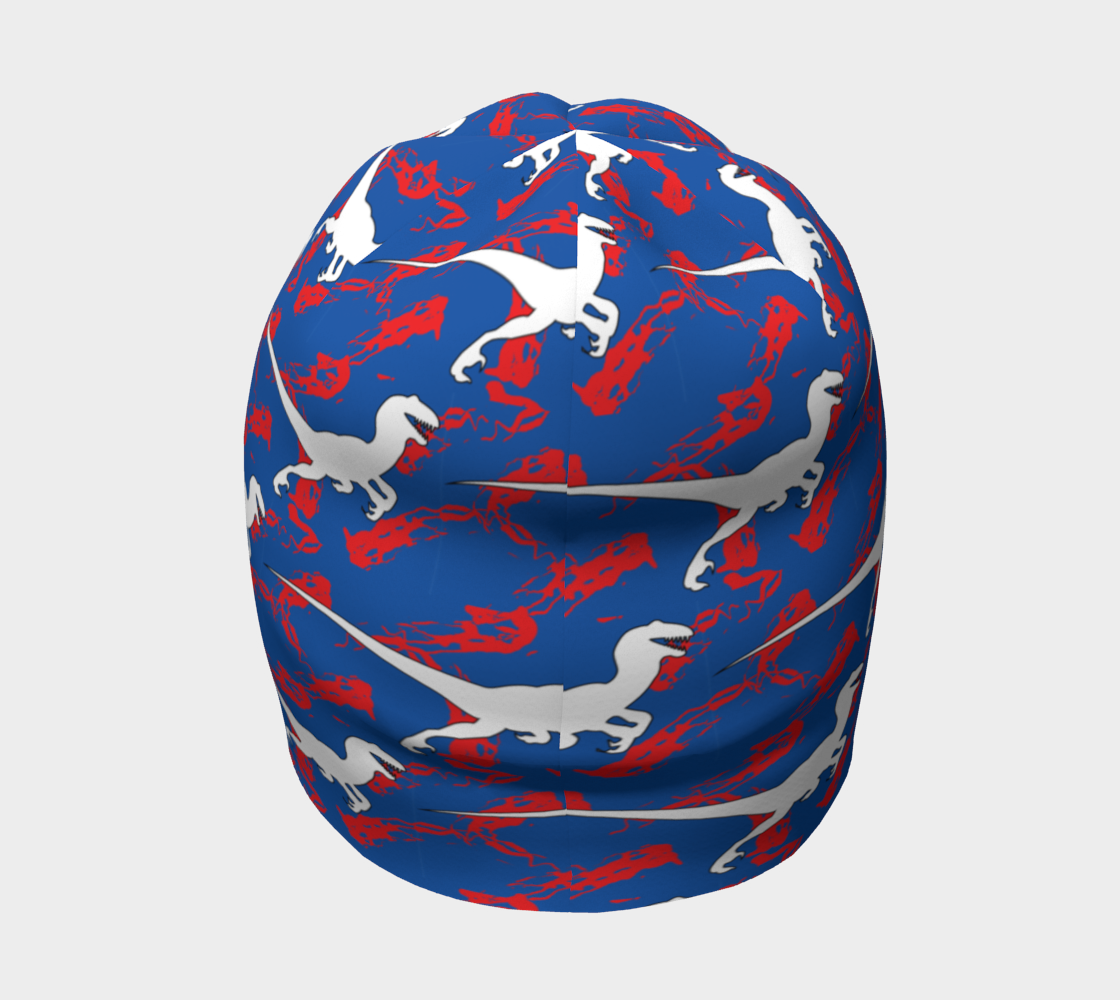 TR Raptors Patterned Beanie - Blue