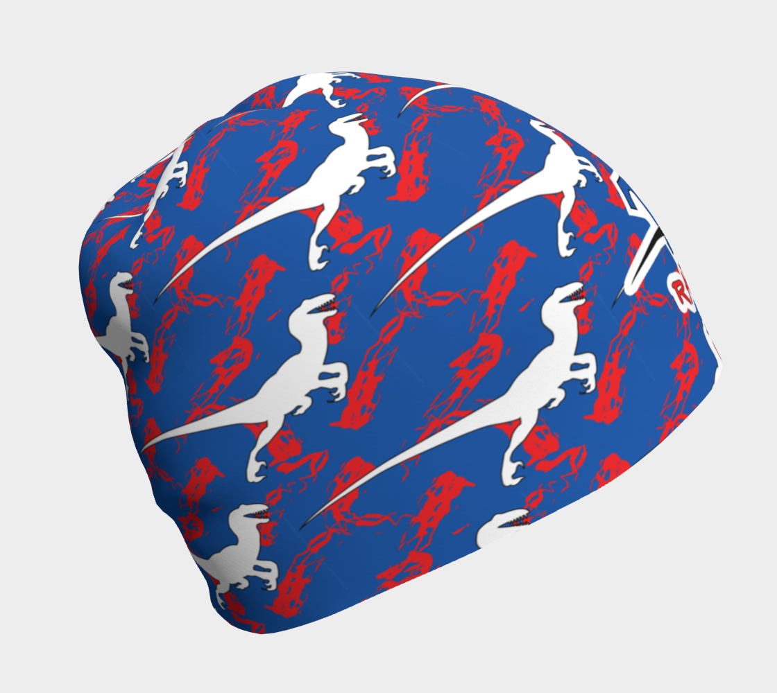 TR Raptors Patterned Beanie - Blue