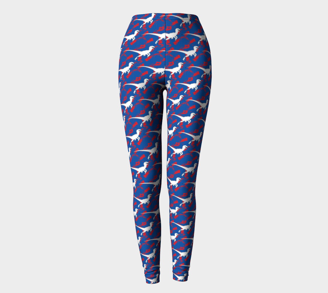 TR Raptors Patterned Leggings - Blue