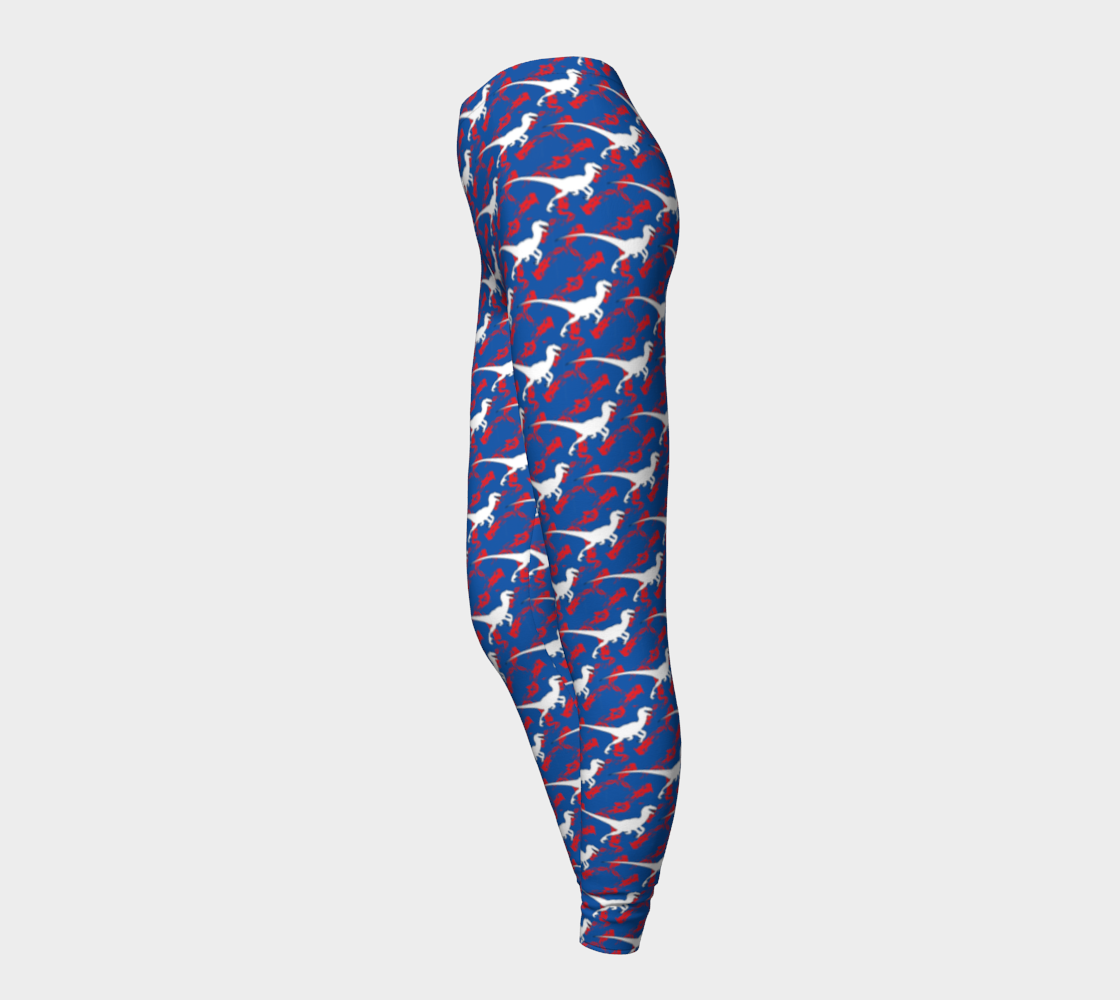 TR Raptors Patterned Leggings - Blue