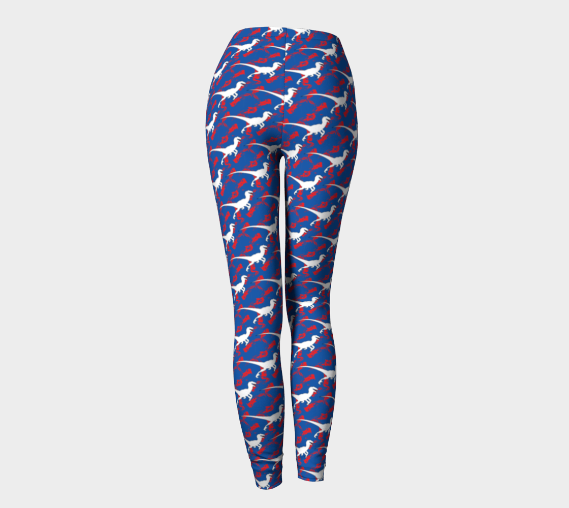 TR Raptors Patterned Leggings - Blue