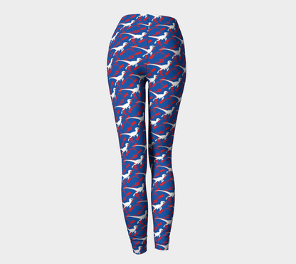 TR Raptors Patterned Leggings - Blue