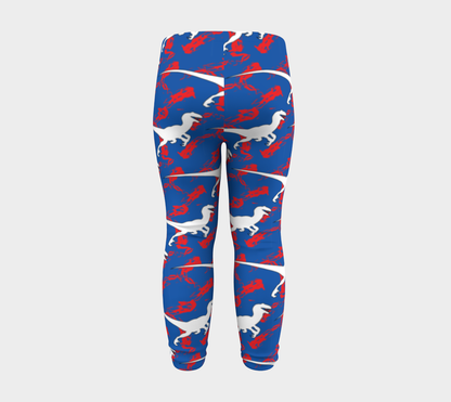 TR Raptors Patterned Baby Leggings - Blue