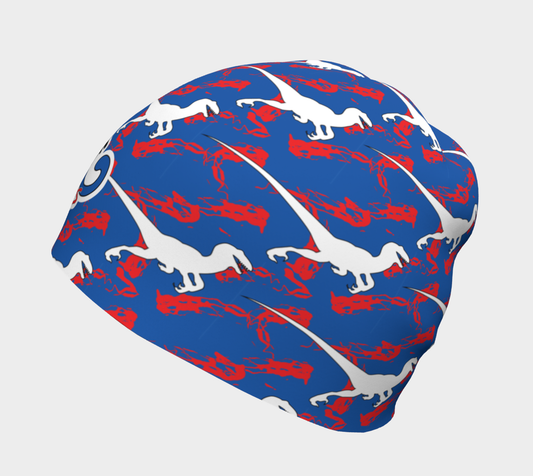 TR Raptors Patterned Beanie - Blue
