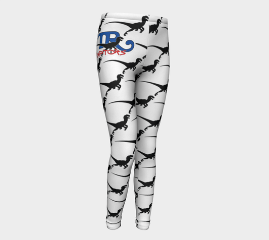 TR Raptors Patterned Youth Leggings - White