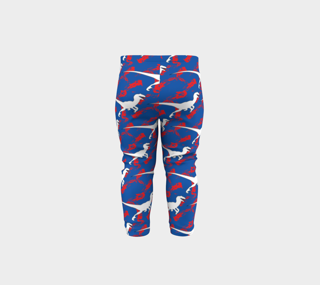 TR Raptors Patterned Baby Leggings - Blue