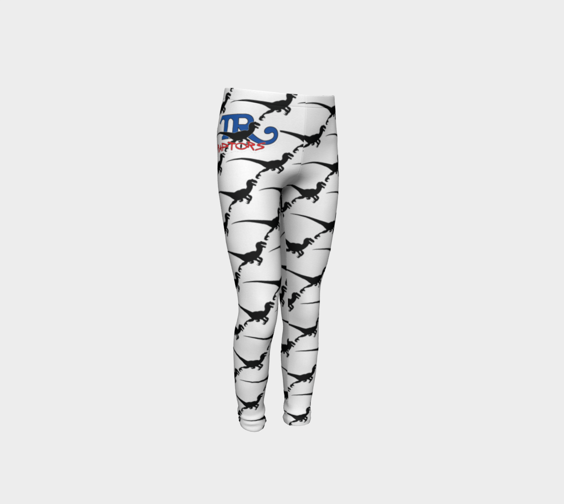 TR Raptors Patterned Youth Leggings - White
