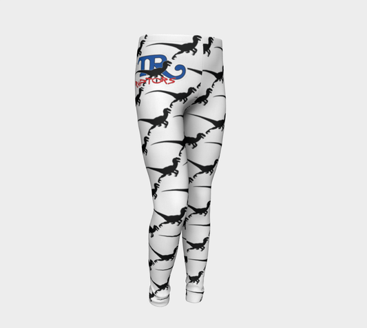 TR Raptors Patterned Youth Leggings - White