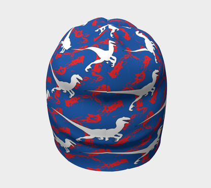 TR Raptors Patterned Beanie - Blue