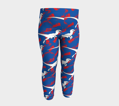 TR Raptors Patterned Baby Leggings - Blue