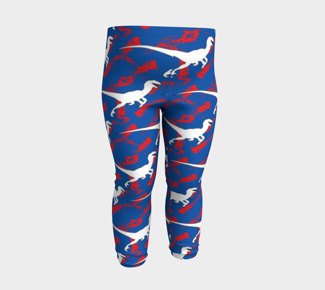 TR Raptors Patterned Baby Leggings - Blue