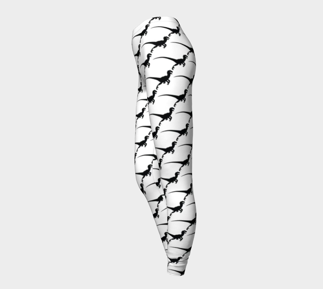 TR Raptors Patterned Leggings - White