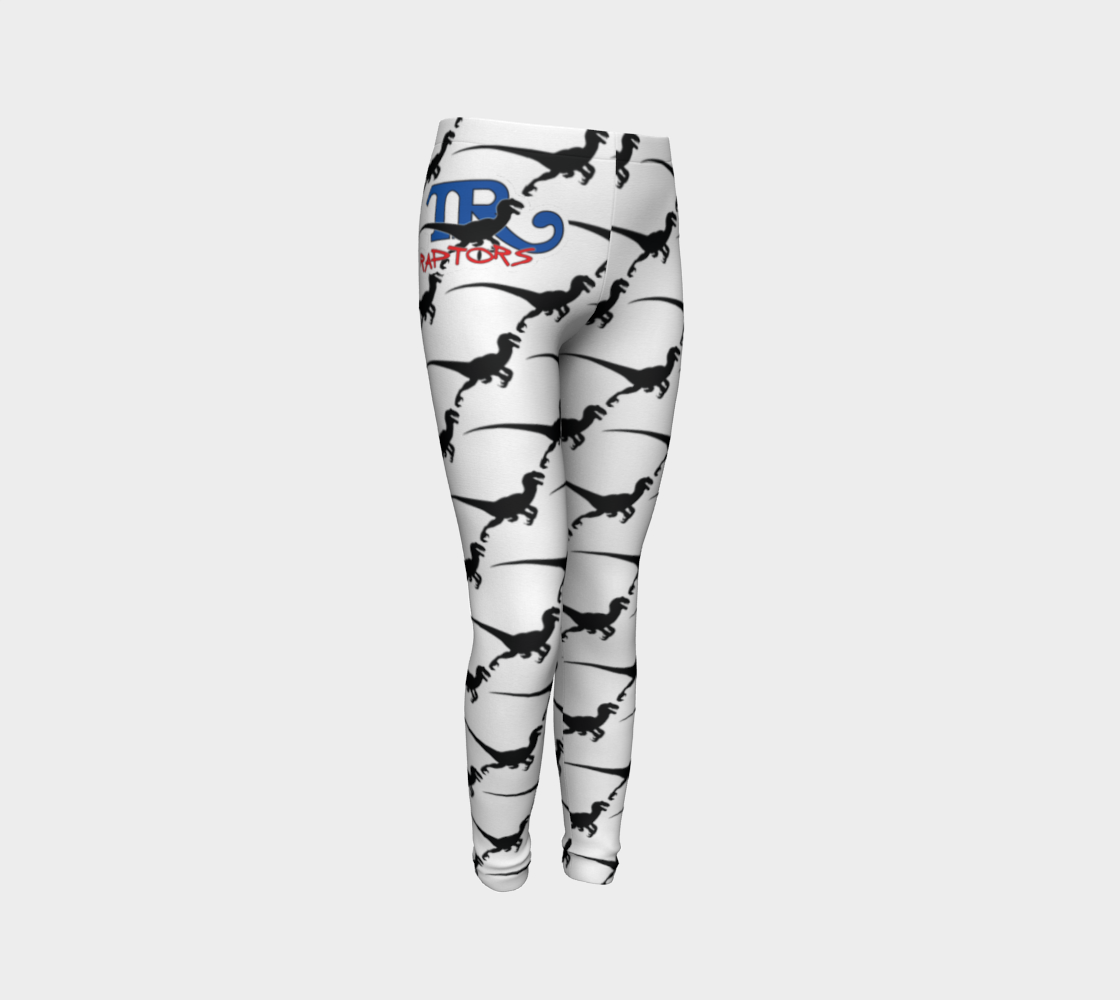 TR Raptors Patterned Youth Leggings - White