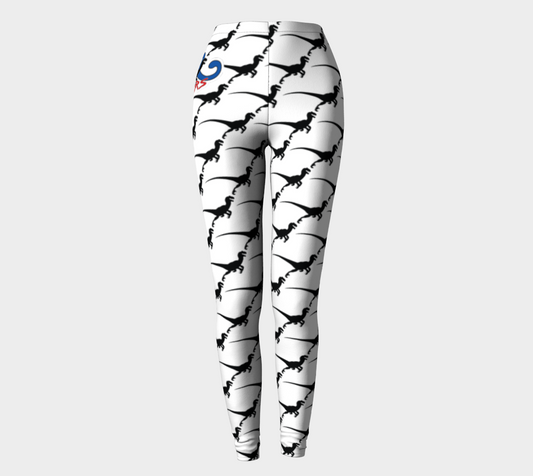 TR Raptors Patterned Leggings - White