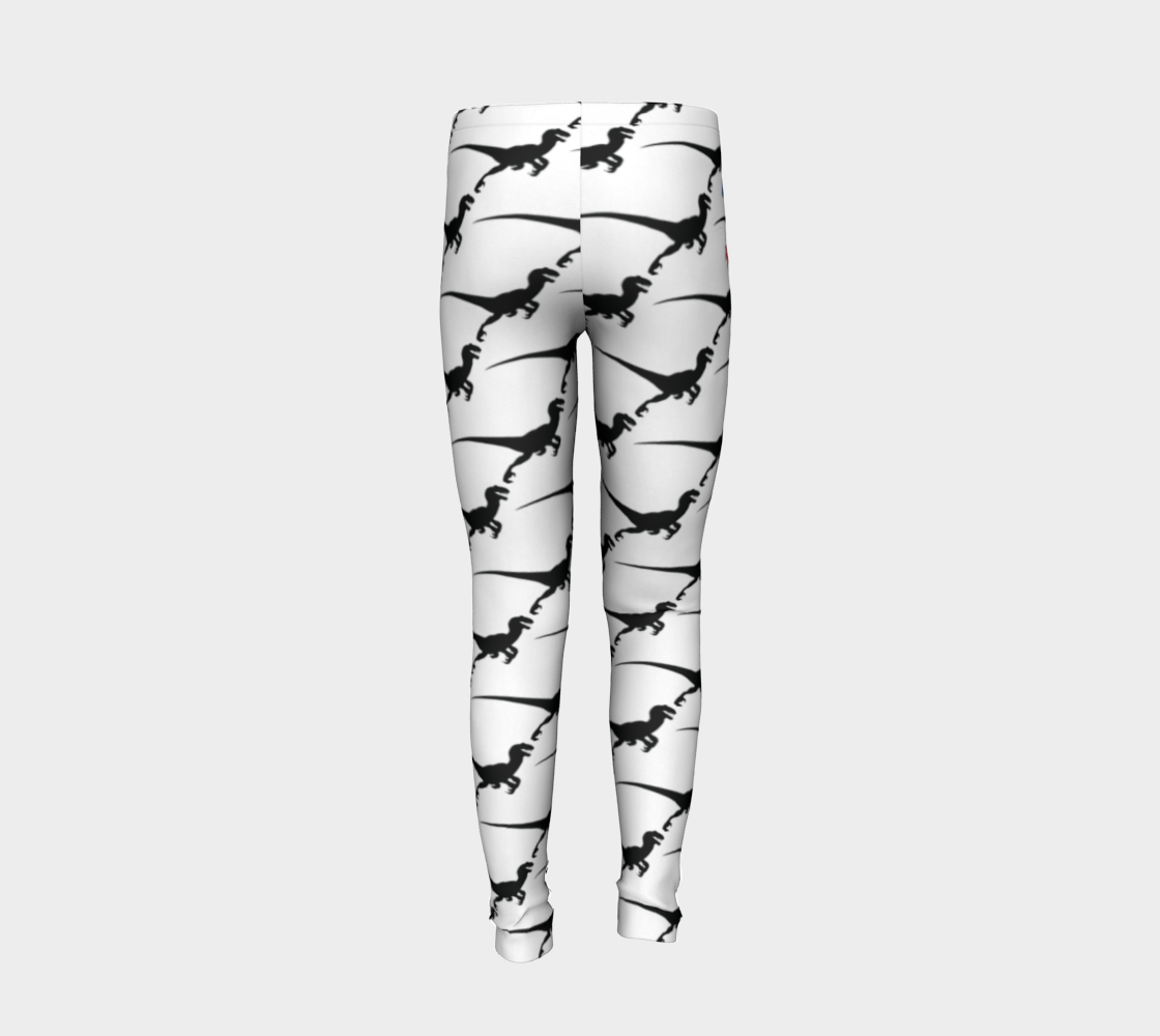 TR Raptors Patterned Youth Leggings - White