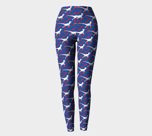TR Raptors Patterned Leggings - Blue