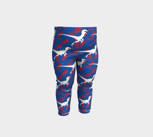 TR Raptors Patterned Baby Leggings - Blue