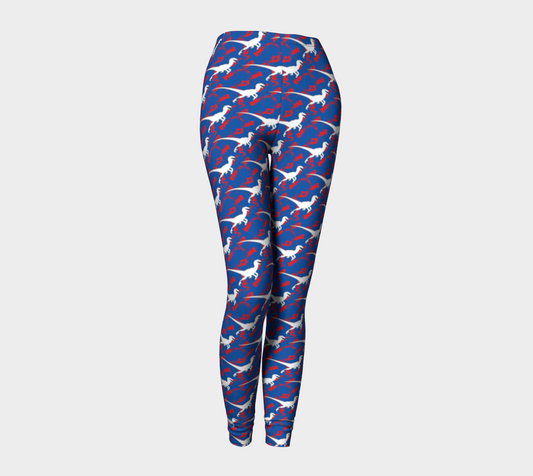 TR Raptors Patterned Leggings - Blue