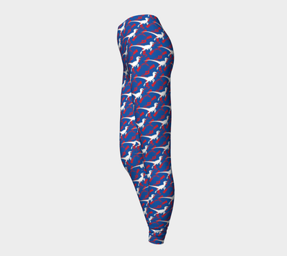 TR Raptors Patterned Leggings - Blue