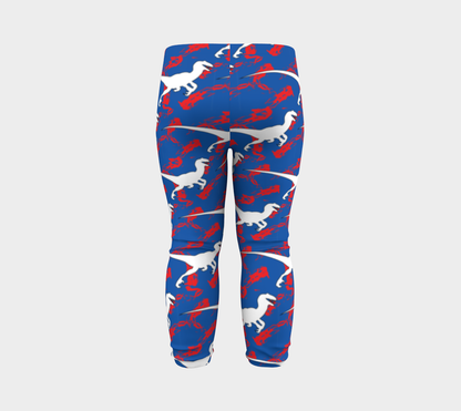 TR Raptors Patterned Baby Leggings - Blue